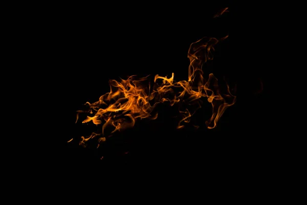 Feuer Lodernd Auf Dunklem Hintergrund Feuer Zeichnungen Feuer Tanz Loderndes — Stockfoto