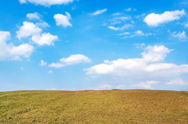 Doi Samer Dao, Nan eyaleti, Tayland güzel gökyüzü ile kurak zemin.