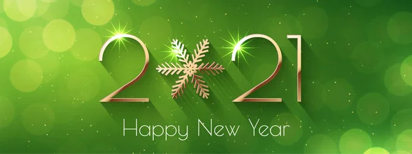 Happy New Year 2021 holiday vector text design