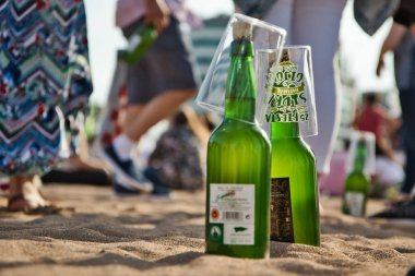 Gijon, İspanya; 23 Ağustos 2019: Gijon, Asturias'ta 9721 kişinin eski 