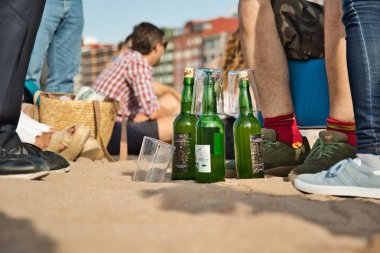 Gijon, İspanya; 23 Ağustos 2019: Gijon, Asturias'ta 9721 kişinin eski 