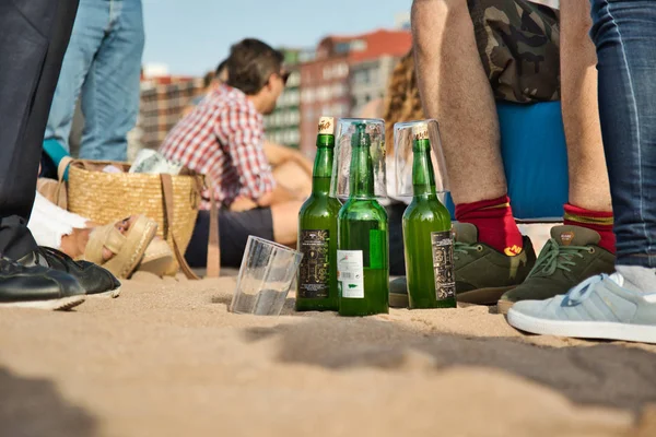 Gijon, İspanya; 23 Ağustos 2019: Gijon, Asturias'ta 9721 kişinin eski 