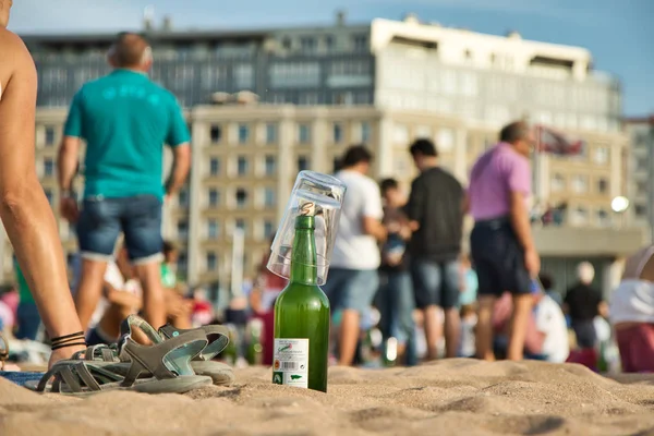 Gijon, İspanya; 23 Ağustos 2019: Gijon, Asturias'ta 9721 kişinin eski 