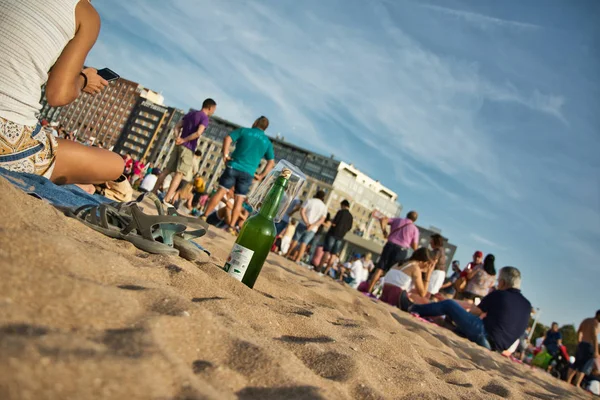 Gijon, İspanya; 23 Ağustos 2019: Gijon, Asturias'ta 9721 kişinin eski 