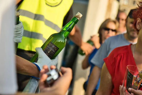 Gijon, İspanya; 23 Ağustos 2019: Gijon, Asturias'ta 9721 kişinin eski 