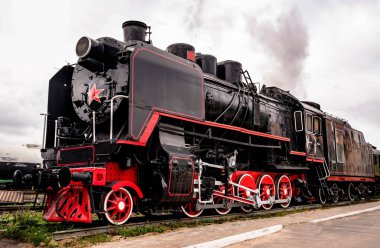 Buharlı lokomotif retro