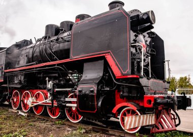 Buharlı lokomotif retro 4