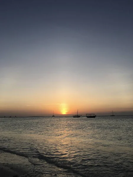 Dia Verão Céu Zanzibar Tanzânia África — Fotografia de Stock