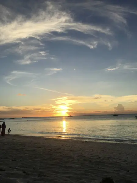 Dia Verão Céu Zanzibar Tanzânia África — Fotografia de Stock