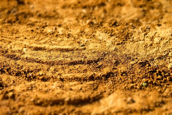 Golden Color Dirt Road Sun — Stock Photo, Image