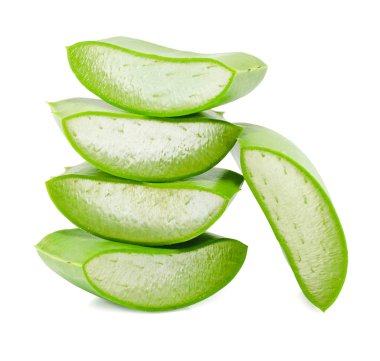 Aloe Vera Beyaz Arkaplanda.
