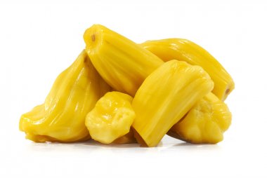 Beyaz arkaplanda Jackfruit izole
