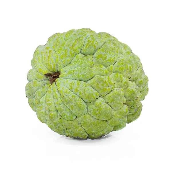 Annona Lub Custard Apple Izolowane Białym Tle — Zdjęcie stockowe