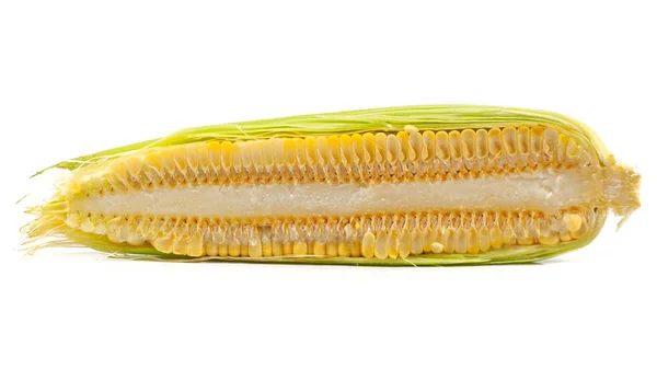 Свіжа Кукурудза Ізольована Білому Тлі — стокове фото