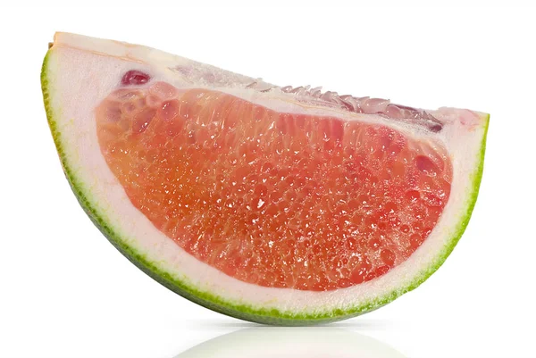 Pomelo Grapefriut Geïsoleerd Witte Achtergrond — Stockfoto
