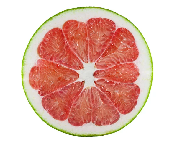 Pomelo Toranja Isolada Sobre Fundo Branco — Fotografia de Stock