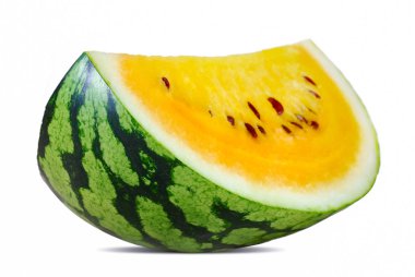 Karpuz meyvesi beyaz arkaplanda izole