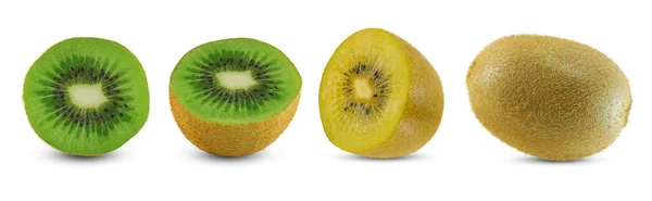 Kiwi Fruits Isolés Sur Fond Blanc — Photo