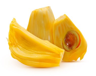 Tatlı Jackfruit beyaz arka planda izole edilmiş