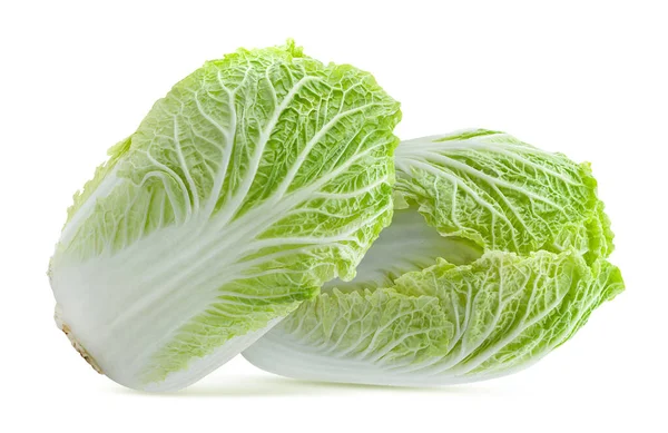 Fresh Chinese Cabbage Isolated White Background — Stock Photo, Image