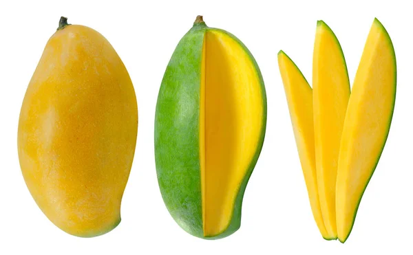 Fruto Dulce Mango Aislado Sobre Fondo Blanco —  Fotos de Stock