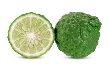 bergamot meyveleri beyaz arkaplanda izole 