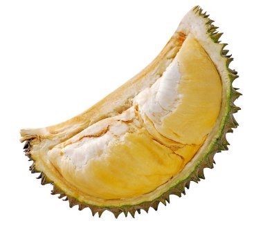 durian meyvesi beyaz arkaplanda izole