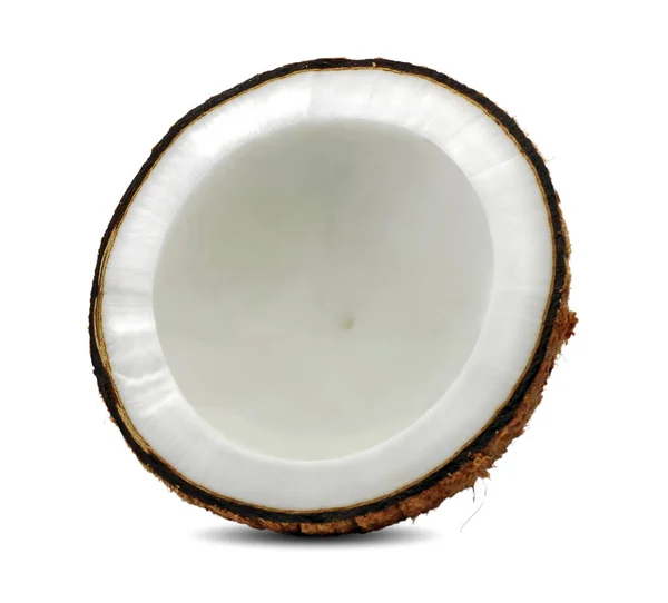 Kokosové Ovoce Izolované Bílém Pozadí — Stock fotografie