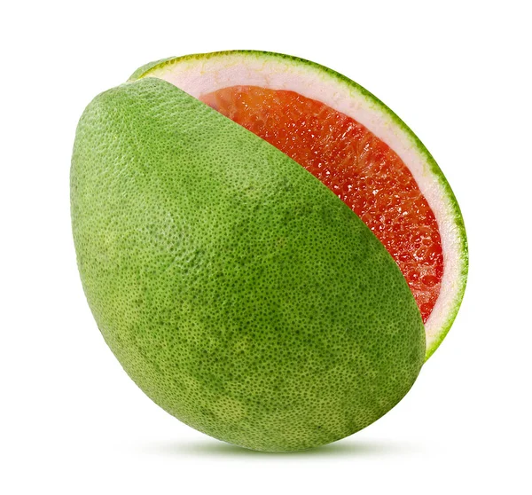 Pomelo Pompelmo Isolato Fondo Bianco — Foto Stock