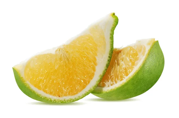 Calamansi Eller Grön Apelsin Frukter Isolerad Vit Bakgrund — Stockfoto