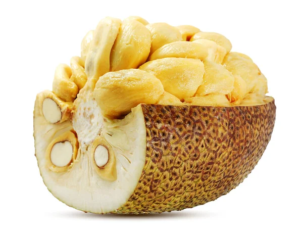 Zoete Jackfruit Geïsoleerd Witte Achtergrond — Stockfoto