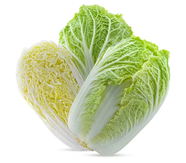 Fresh Chinese Cabbage Isolated White Background — Stock Photo, Image