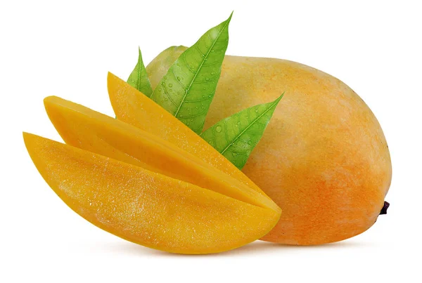 Fruto Dulce Mango Aislado Sobre Fondo Blanco —  Fotos de Stock