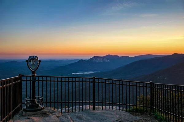 Scenic View Sunset Landscape Caesars Head Greenville South Carolina Usa — Stock Photo, Image