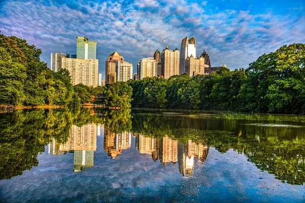 Piedmont Park em Atlanta Georgia GA — Fotografia de Stock