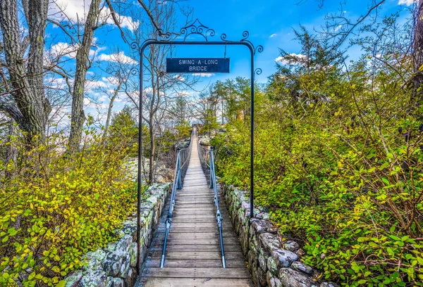 Rock City Gardens híd Chattanooga, Tennessee — Stock Fotó