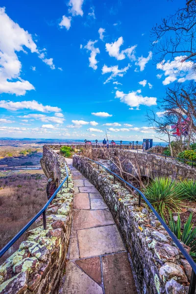 Rock City Jardins com vista para Chattanooga Tennessee TN — Fotografia de Stock