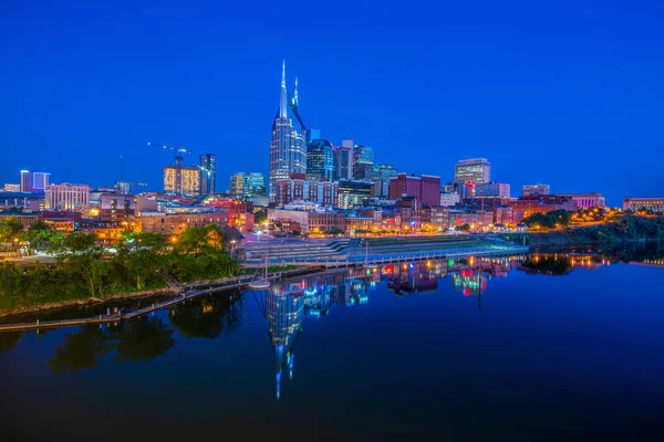 Downtown Nashville, Tennessee, Verenigde Staten skyline — Stockfoto