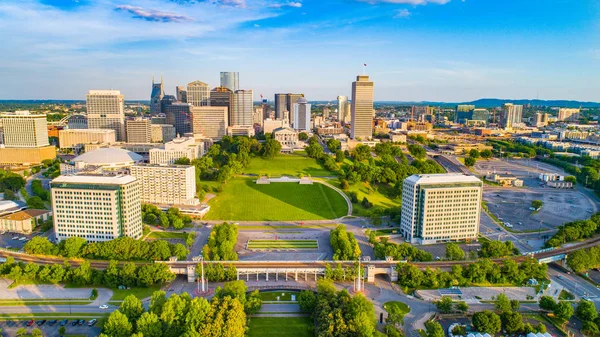 Nashville Tennessee Drone Skyline Aerial — Stock Photo, Image