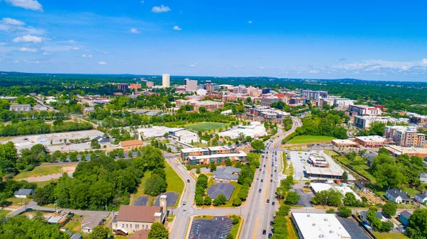 West Greenville, Karolina Południowa, USA Skyline — Zdjęcie stockowe