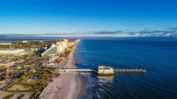 Drone hava Daytona Beach, Florida, ABD.