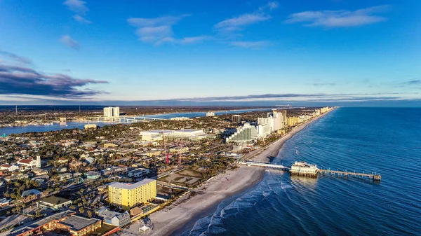 Daytona Beach, Floryda, Stany Zjednoczone linia brzegowa — Zdjęcie stockowe