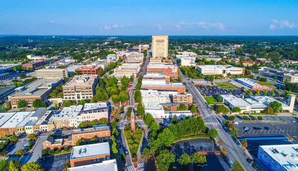 Spartanburg, Karolina Południowa, USA Panorama lotnicza — Zdjęcie stockowe