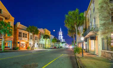 Broad Street, Charleston, Güney Carolina, ABD.