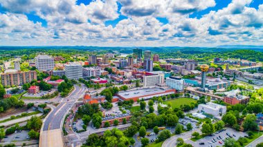 Şehir Merkezi Knoxville, Tennessee, ABD silüeti.