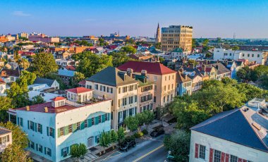 Charleston Güney Carolina SC Rainbow Row.