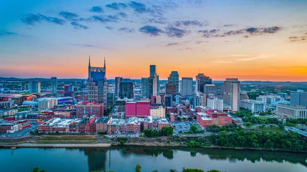 Nashville Tennessee Skyline Antenne — Stockfoto