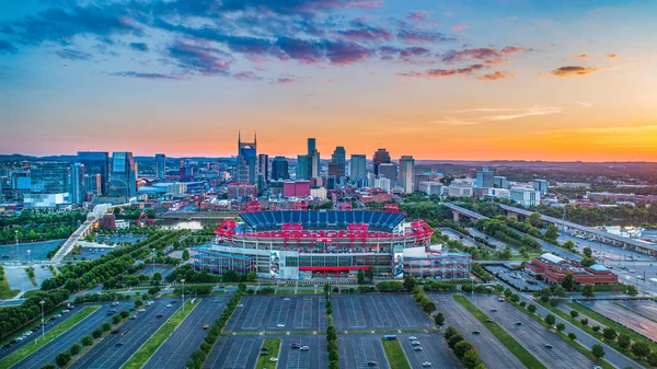 Nashville Tennessee États Unis Centre Ville Skyline Aerial — Photo