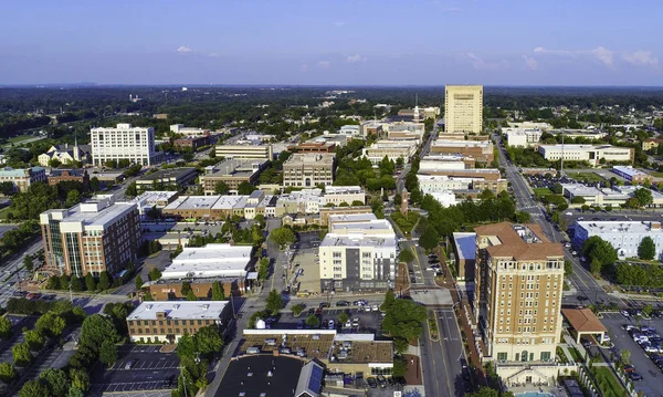 Spartanburg Stany Zjednoczone Ameryki Drone Aerial Pobliżu Greenville South Carolina — Zdjęcie stockowe