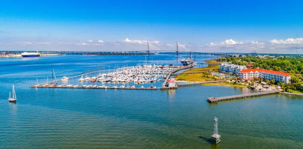 Charleston Harbor Charlestonu Jižní Karolíně Usa — Stock fotografie